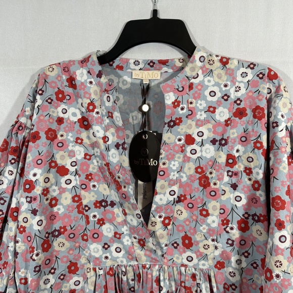 NWT‎ $335 byTiMo [ XS ] Structured Cotton Shift Dress in Flower Garden RARE - Picture 8 of 16